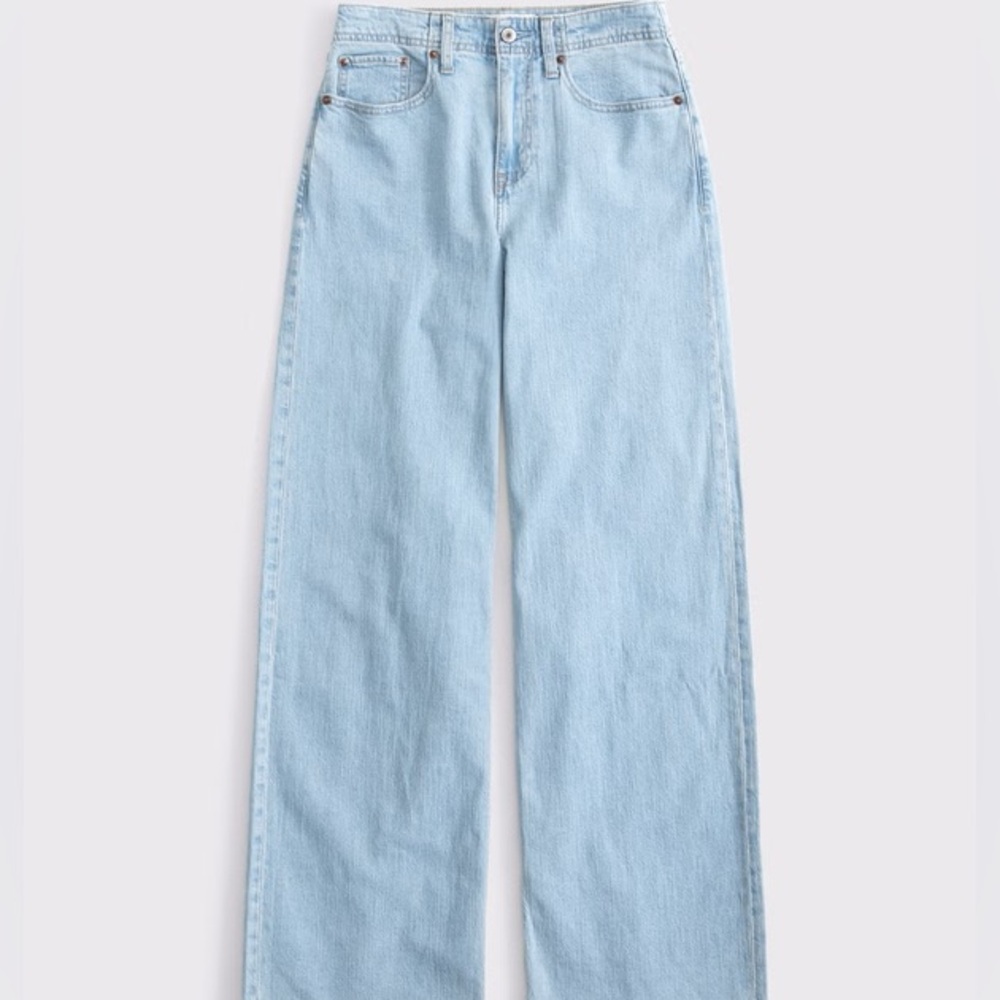 NWT Abercrombie Curve Love Linen Blend Jean